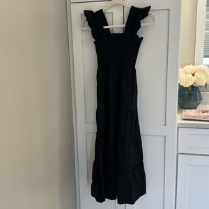 Original nap dress- black cotton- no pockets